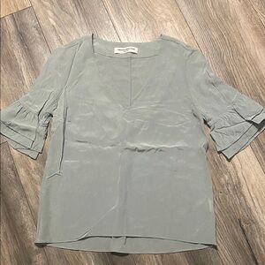 Amanda Uprichard Light Blue Blouse 100%Silk